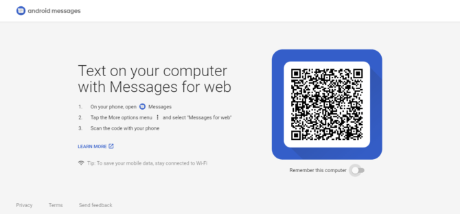 You Can Now Use Your Pc To Send And Receive Sms Messages 1 Android Messages Web Review