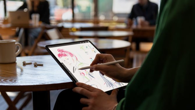 Ipad Pro 2018: All-Screen Design, No Home Button 3 Ipad Pro Real Photoshop Cc By Adobe