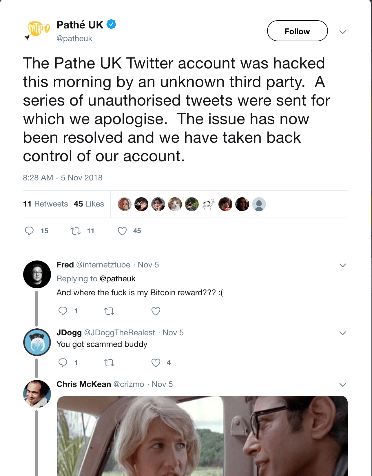 Elon Musk Bitcoin Scam Takes Over Twitter 1 Pathe Uk On Twitter The Pathe Uk Twitter Account Was Hacked