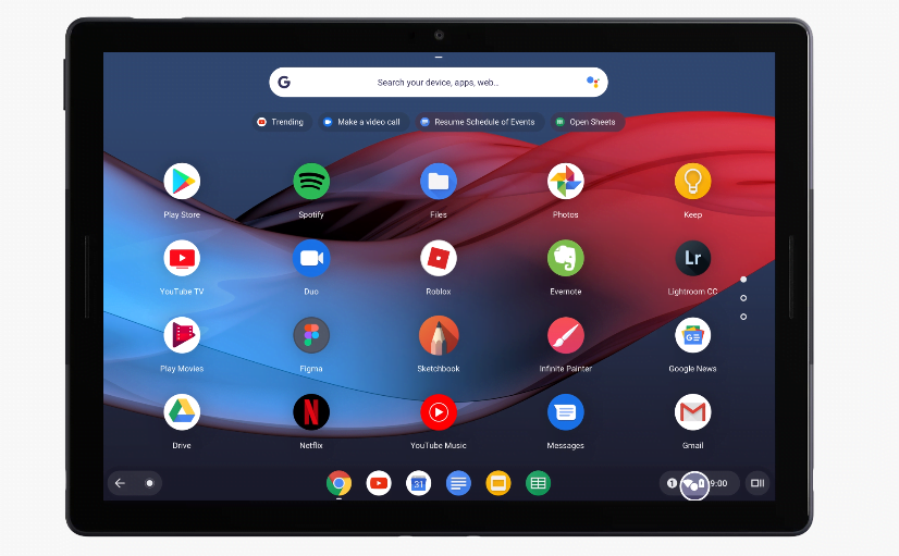 Google Pixel Slate Is Finally Here 1 Image Of Google Pixel Slate Front View With Chrome Os Apps