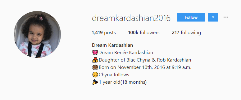 Has Celeb Kids' Instagram Accounts Taken Things Too Far? 3 Dream Kardashian'S Instagram Account