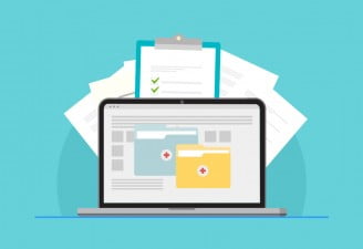 Electronic Health record illustration