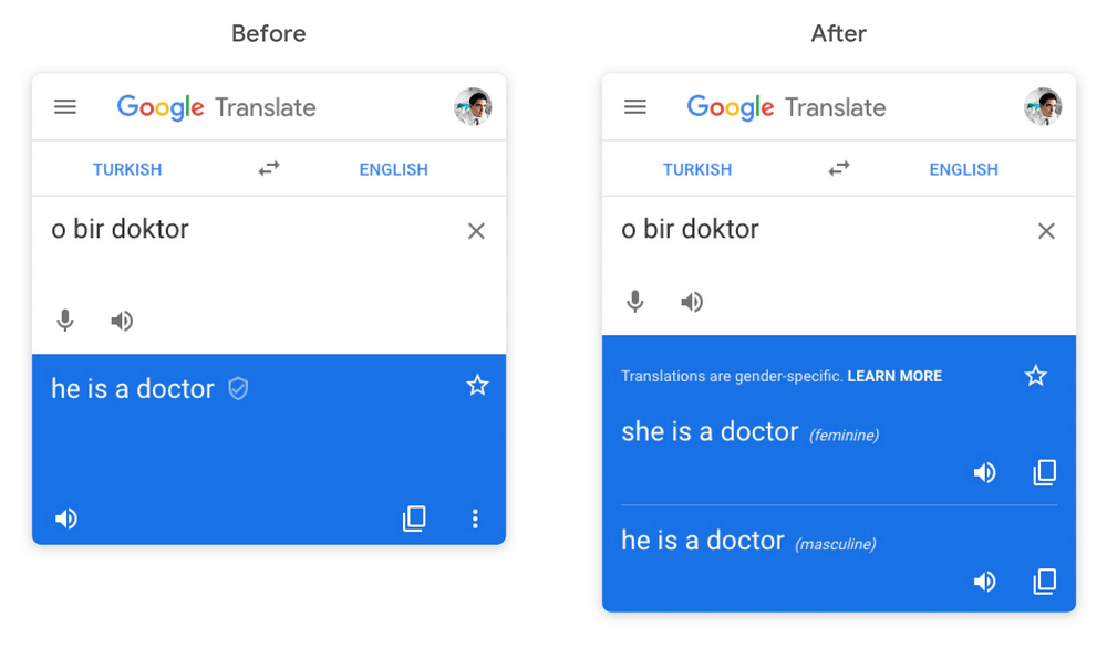 Google Is Reducing Gender Bias In Its Translation Service 1 Gender Discrimination On Google Translate