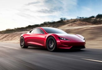 Tesla Roadster Red