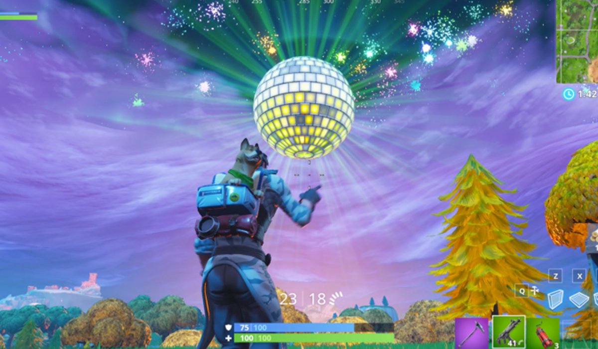 Fortnite’s New Year'S Surprise Leaves Players Confused 1 Fortnite Game Disco Ball Screenshot