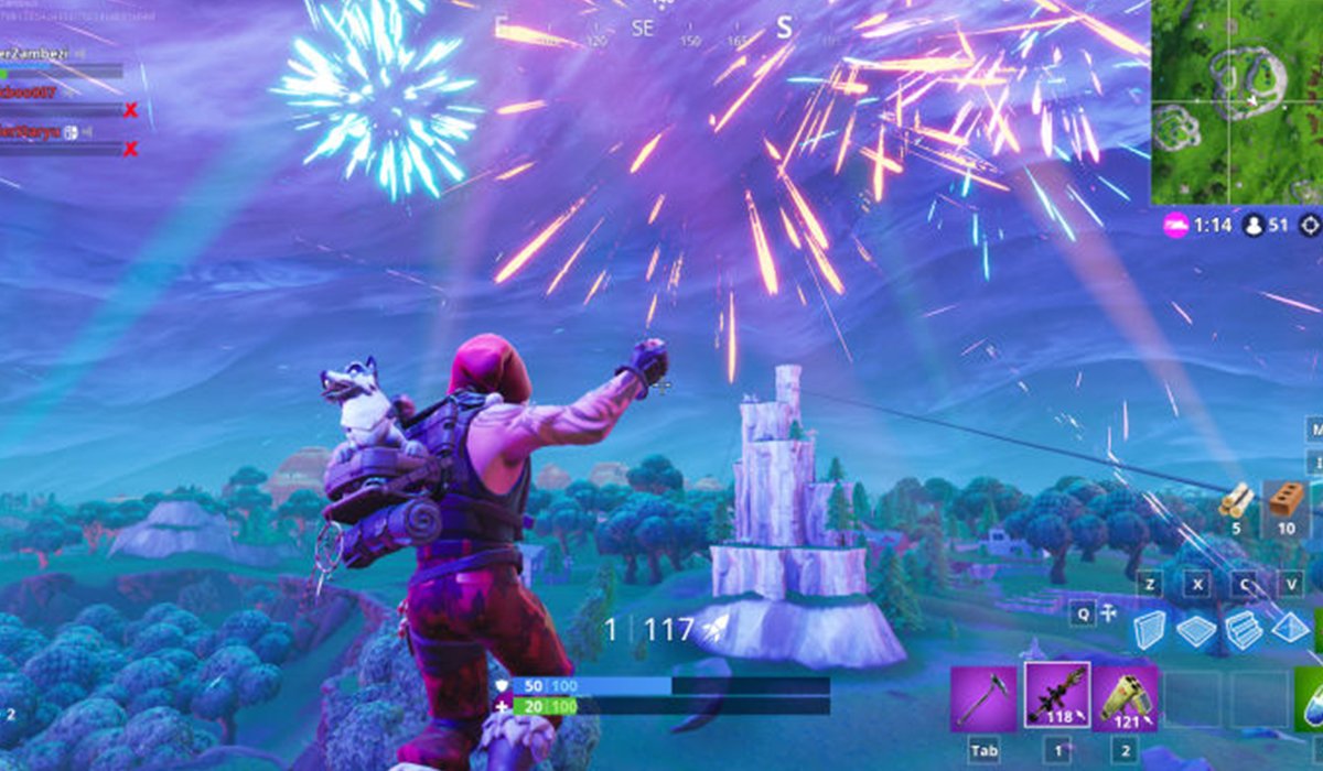 Fortnite’s New Year'S Surprise Leaves Players Confused 2 Fortnite Game Fireworks Screenshot