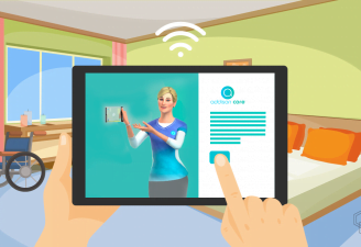 illustration of virtual care take part