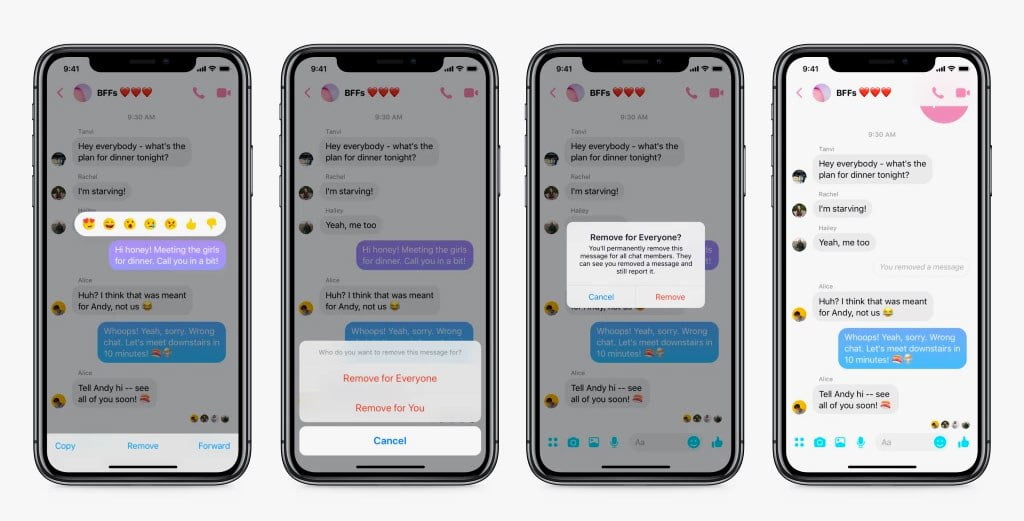 Facebook Now Lets Users Unsend Messages 1 Facebook Unsend