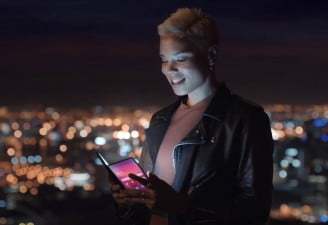 samsung foldable phone leaked promo video