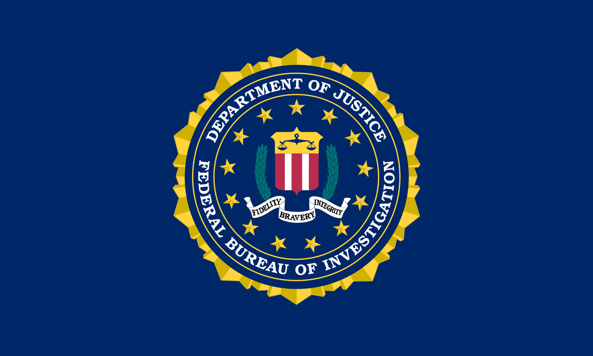 A picture of FBI flag