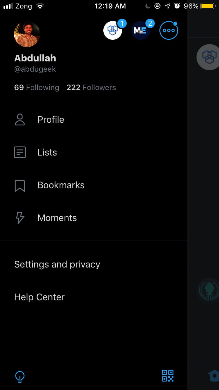 Twitter For Ios Turns Lights Out With A Real Dark Mode 3 A Screenshot Of Latest Twitter App With Lights Out Mode Enabled