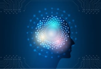An illustration showing artificial intelligence