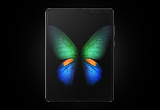 A press gallery photo of unfolded Samsung Galaxy Fold
