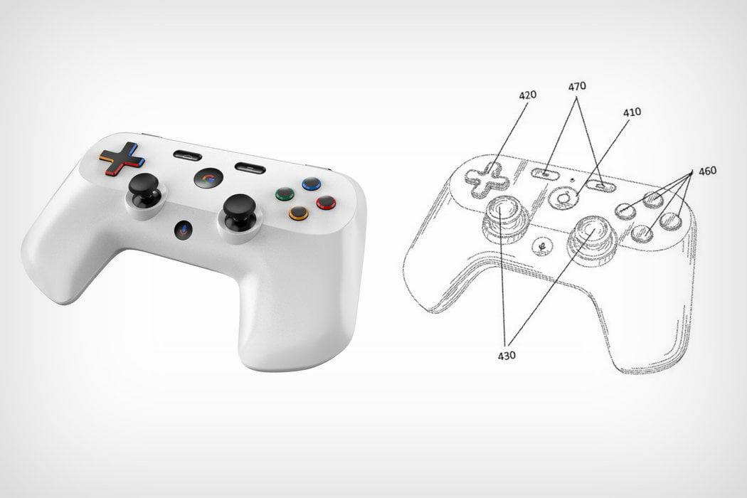 Patent Reveals Google'S Controller For Entering Gaming Market 2 A Render Of Google'S Project Stream Game Controllers Designed And Rendered By Sarang Sheth Of Yanko Design