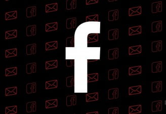 An illustration with facebook logo for a featured image of Facebook asks for email passwords