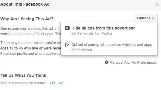 Facebook Now Tells Why You'Re Seeing Certain Posts 4 A Screenshot Of Ad Information On A Fb Post