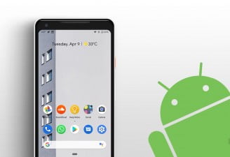 Pixel 2 XL home screen with Android