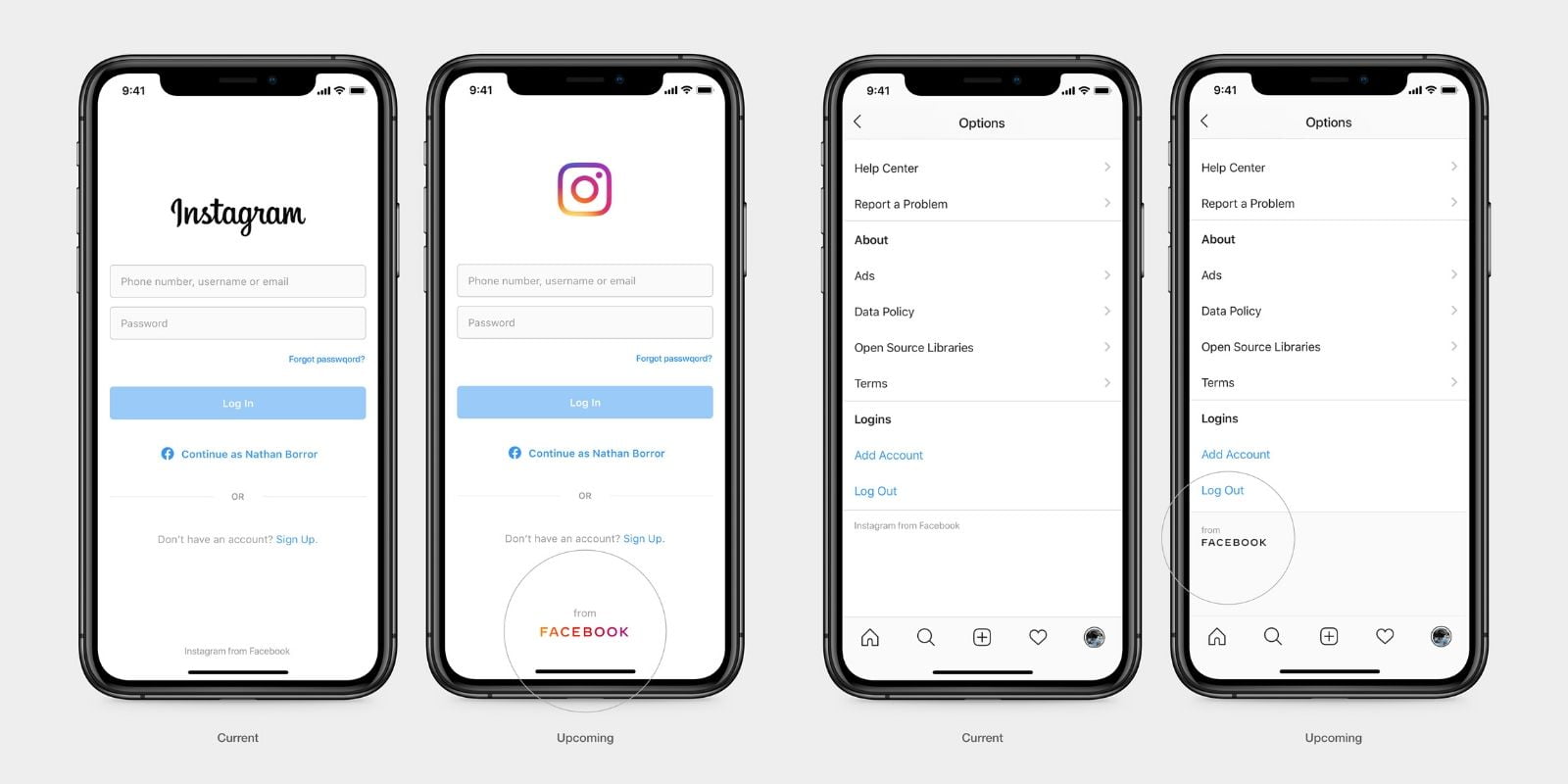 Facebook Changes Its Logo To Distinguish The Parent Company From Its App 2 Instagram Product Screen