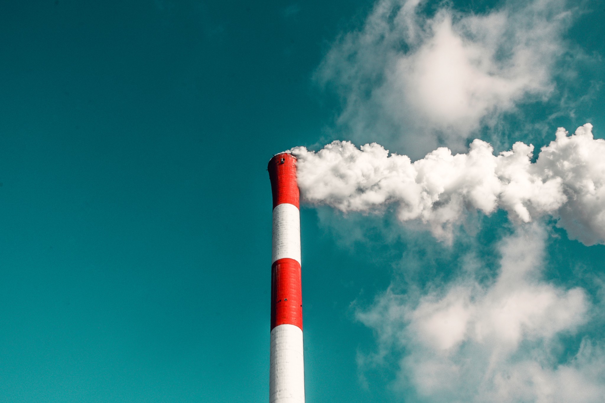 Smoke rising from a chimney