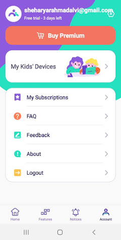 Famisafe Review: Keep An Eye On Kid’s Devices 4 Famisafe Burger Menu