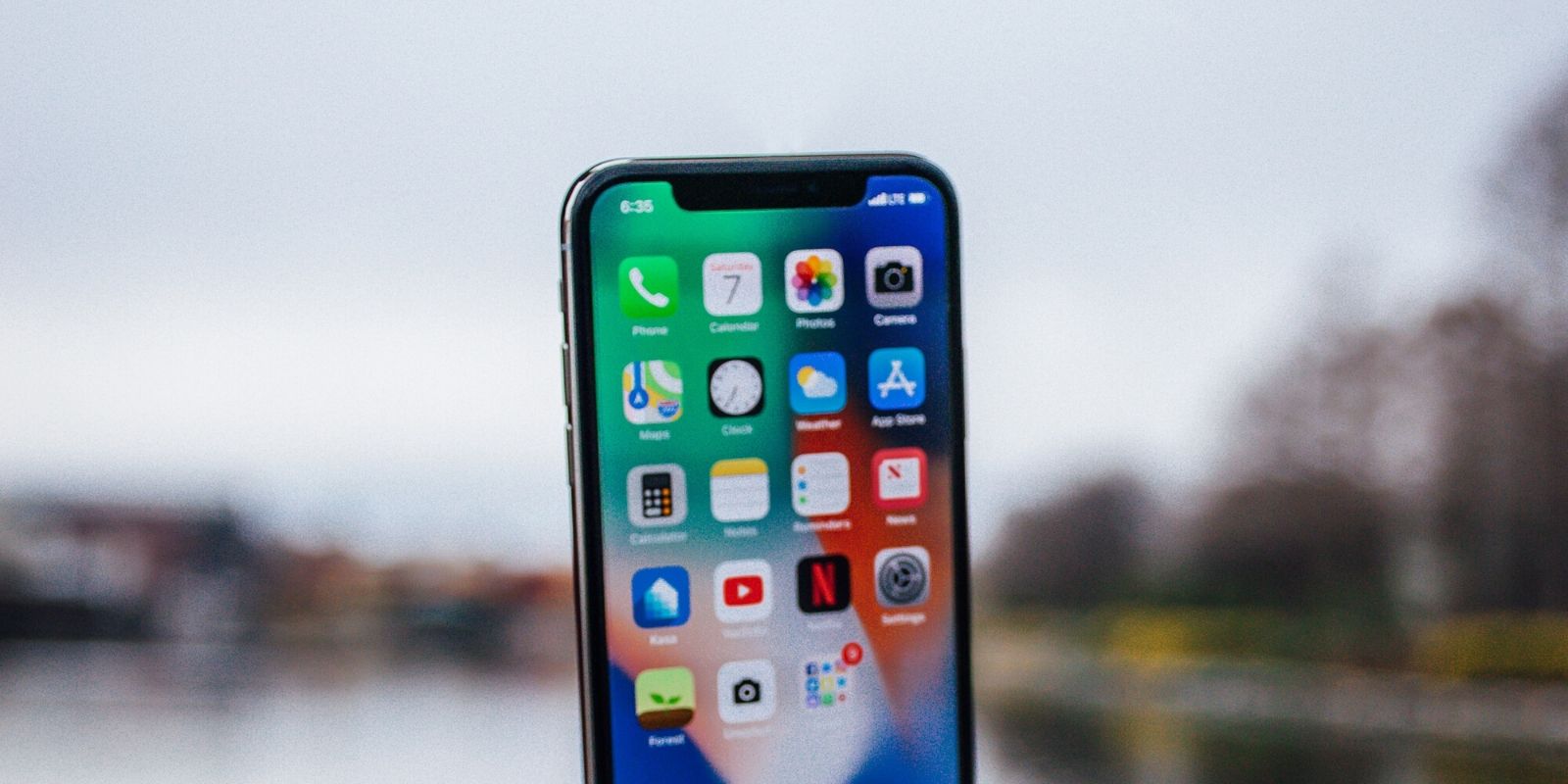 An iphone with apps