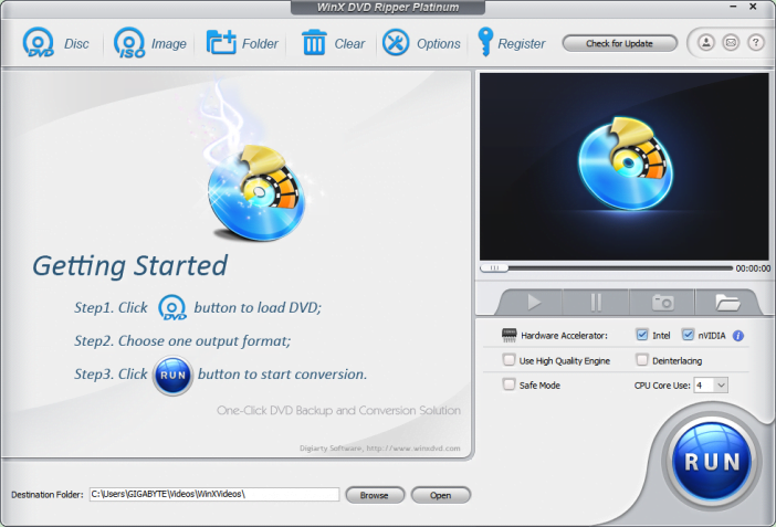 How To Play Dvd Movie On Windows 10 Without Windows Dvd Player 3 Main Ui Winx Dvd Ripper