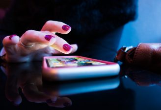 A person using apps