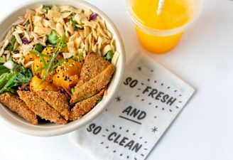 white ceramic bowl with food