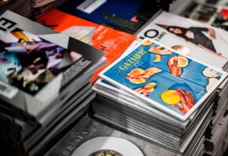 Magazines in a printing press