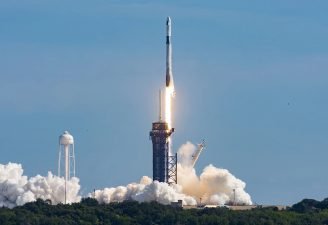 SpaceX Rocket about to take off