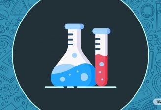 illustration of chemical funnels