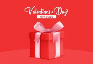 The Image of a wrapped Valentine's day gifts