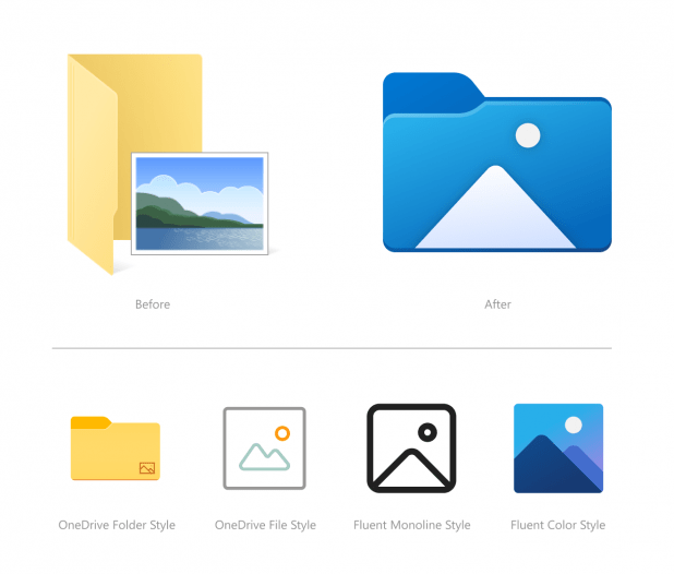 New File Explorer Icons Are Coming To Windows 10 1 A Screenshot Of New Icon Of Pictures Folder In Windows 10