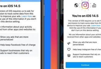 iOS notice pop-up appears on Instagram and Facebook's iOS apps