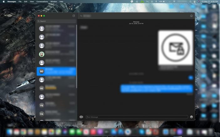 How To Send (And Receive) Messages On A Laptop Or Pc 8 Screenshot Of Imessages On Mac