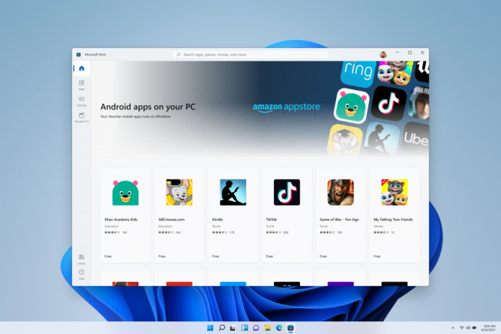 Microsoft Windows 11: New Design, Android Apps Support, And More 5 Android Apps On Microsoft Store In Windows 11