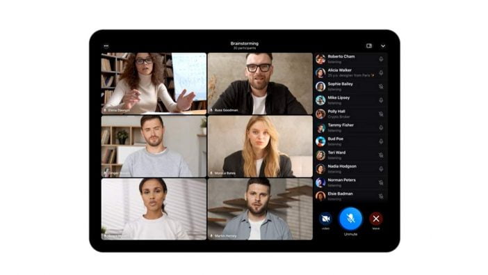 Telegram Introduces Group Video Calls, Screen Sharing, And More Animated Emojis 1 Screenshot Of Participants In Video Call Of Telegram