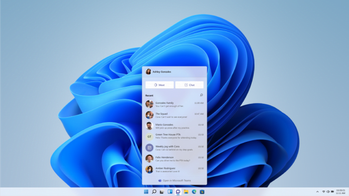 Microsoft Windows 11: New Design, Android Apps Support, And More 3 Microsoft Teams And Widgets In Windows 11