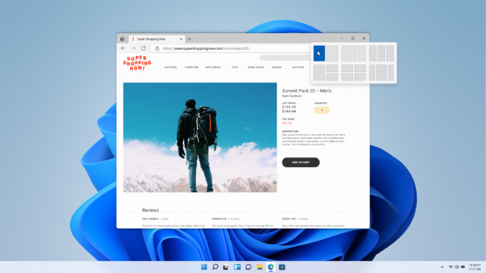Microsoft Windows 11: New Design, Android Apps Support, And More 2 Snap Layouts &Amp; Groups In Windows 11