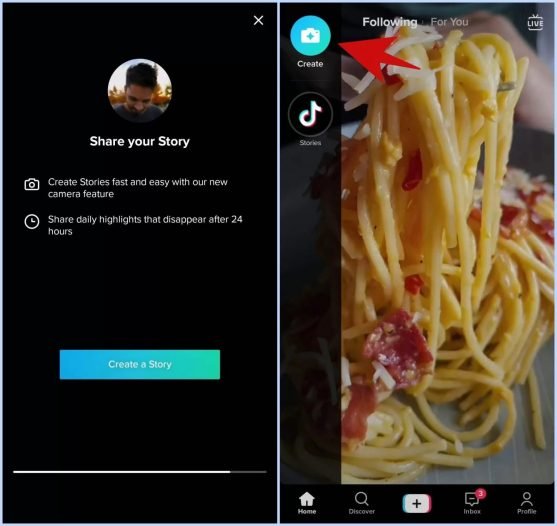 Tiktok Confirms It Is Testing Snapchat-Like Stories Feature 1 Screenshot Of Tiktok Story Feature Screenshot