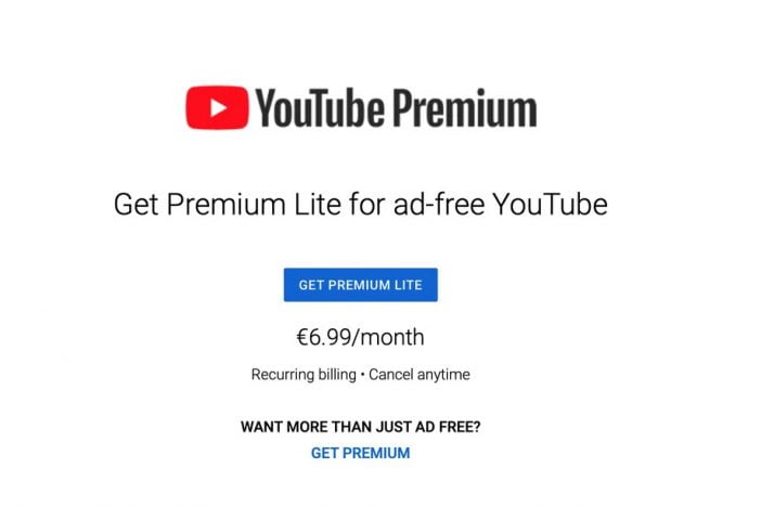 Youtube Is Testing A Cheaper Premium Lite Subscription Tier 1 Youtube Premium Lite Pricing |
