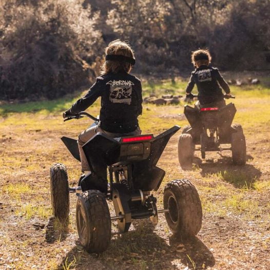 Tesla Announces Cyberquad, A $1900 Electric Mini Atv For Kids 1 Kids Riding Cyberquad