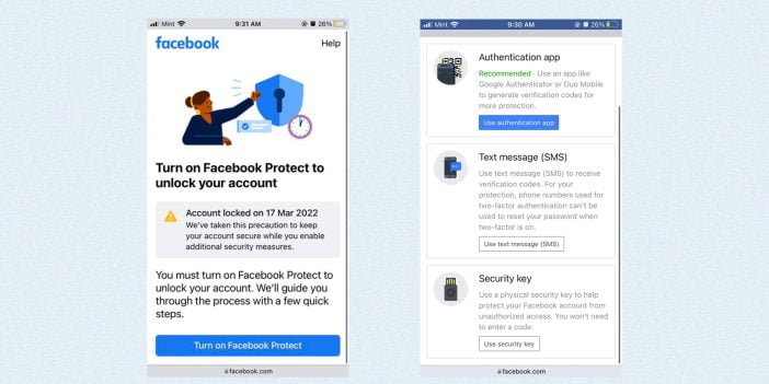 Facebook Is Locking Out Users Who Ignored The Facebook Protect 1 32 |