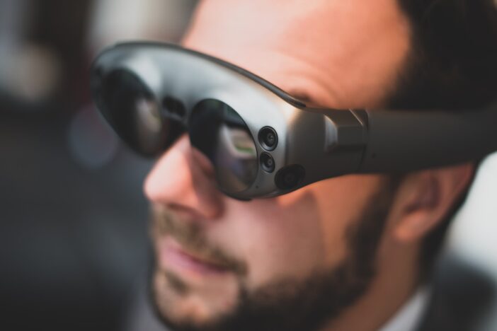 Apple'S Highly Anticipated Mixed Reality Headset Rumored To Debut At Wwdc In June 1 A Person Wearing Magic Leap'S Ar/Mixed Reality Headset
