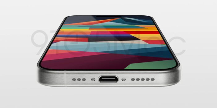 Iphone 15 Pro Renders Reveal Usb-C, Thin Bezels, And New Color 2 Iphone 15 Pro Leaked Render Showing Usb Type C