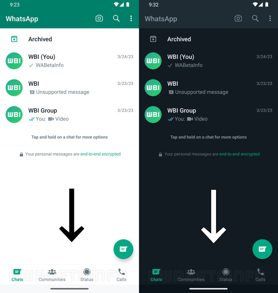Whatsapp To Bring All-New Design For Android Users In A New Update 1 Whatsapp New Design Ui Bottom Navigation Feature For Android Users